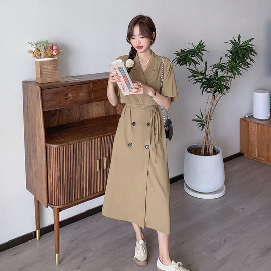 レトロ風セットアップワンピース S1432