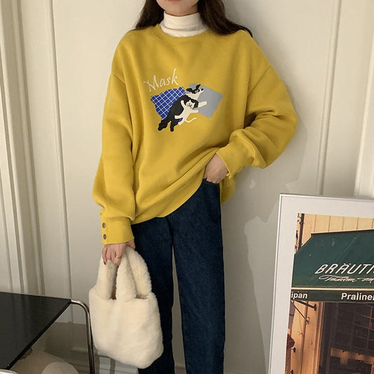 キャラクター柄オーバーサイズスウェット S1934