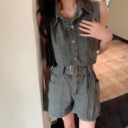 デニムノースリーワンピース 楽チンおしゃれ S1353