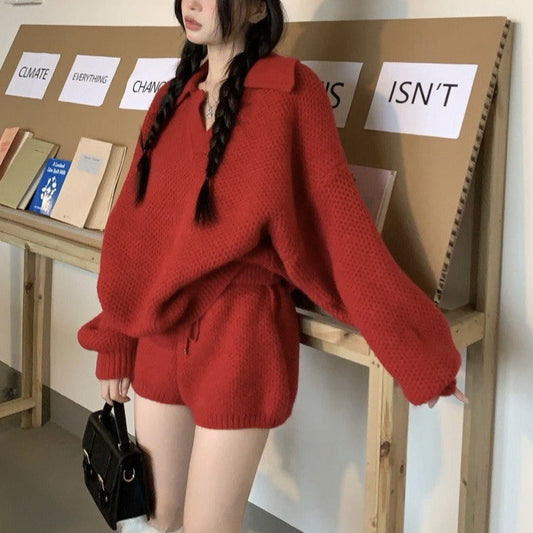 オーバーサイズニットとショートパンツのセットアップ【単品販売】 S1959