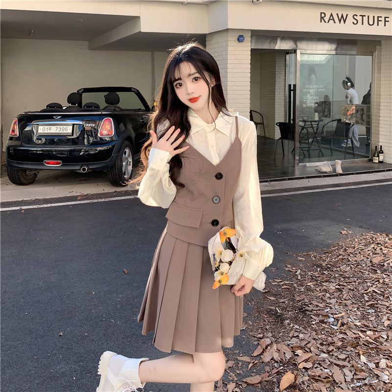 大人可愛いアシメキャミワンピース S1942