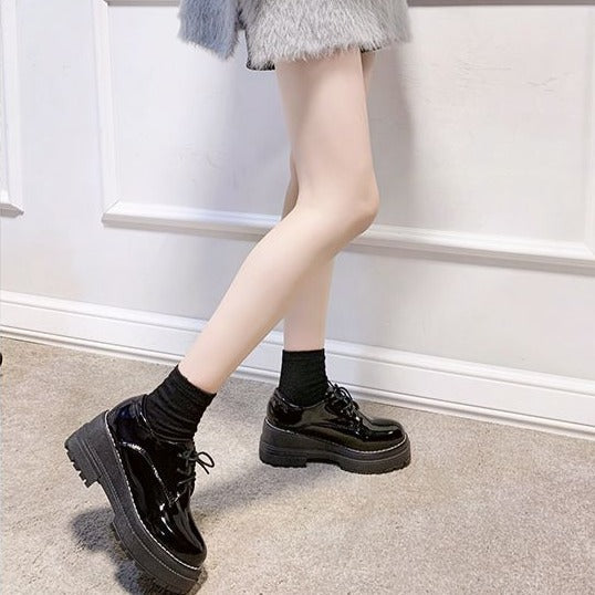 厚底レトロローファー♡可愛いヴィンテージ風 S2833