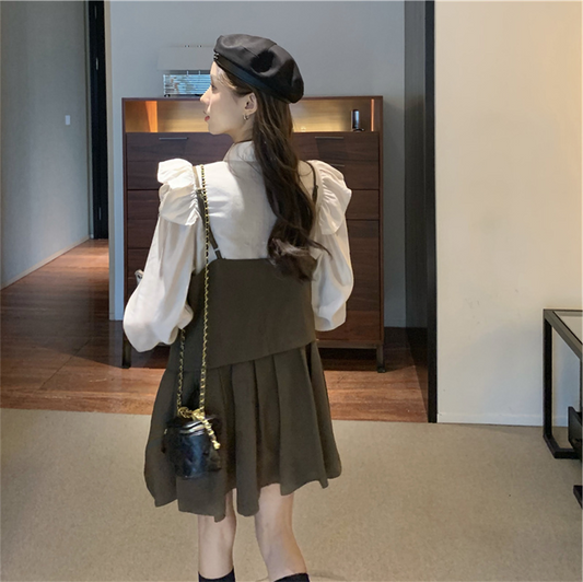 アシメキャミワンピセット【単品】かわいい日系スタイル S1943