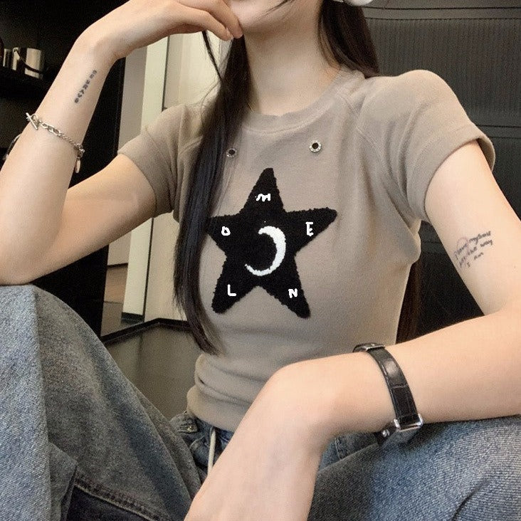 星モチーフTシャツ♡ゆるかわデザイン S1676