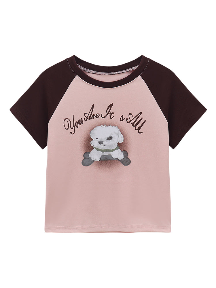 わんちゃんTシャツ♡ラインが可愛いオーバーサイズT S1351