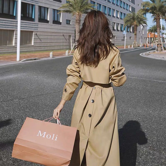 バックボタンオーバートレンチコート S1715