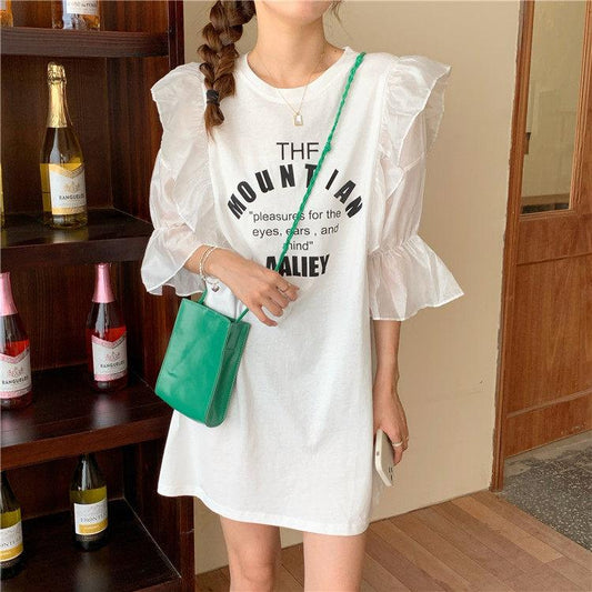 デザインスリーブワンピース 〜大人可愛いワンピ〜 S1546