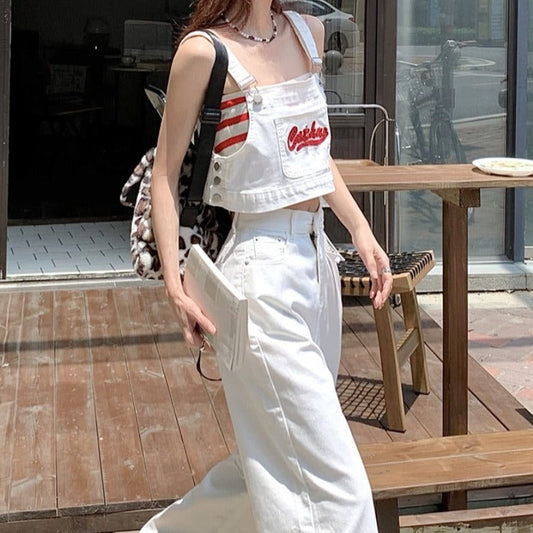 刺繍デニムセットアップ♡ショート丈でスタイルアップ S1918