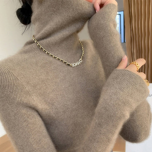 ふわふわハイネックニット 冬の定番アイテム S1106