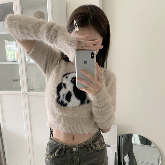 アームウォーマー付きうさぎニット♡モテコーデに S1928