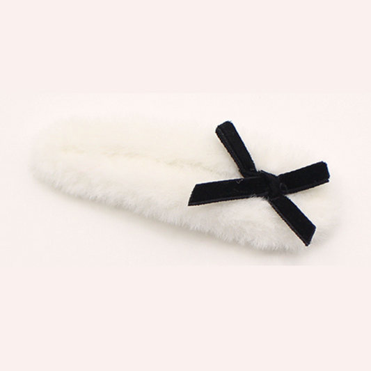 ふわふわリボンヘアクリップ2個セット♡ S1125