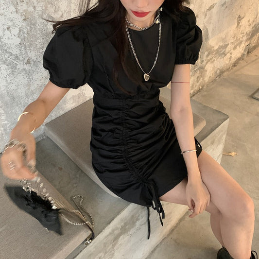 パフスリーブのタイトワンピース♡大人可愛いデザイン S1499