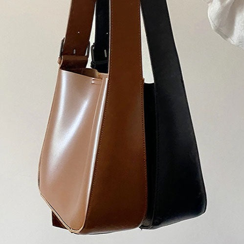 フェイクレザー2WAYバケットトートバッグ S1965