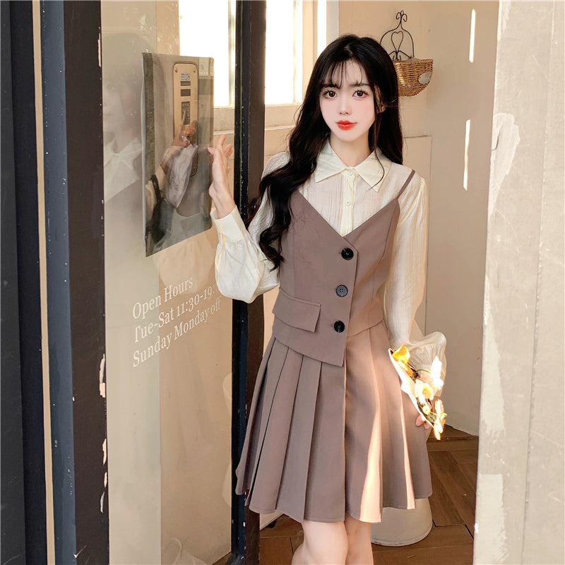 大人可愛いアシメキャミワンピース S1942