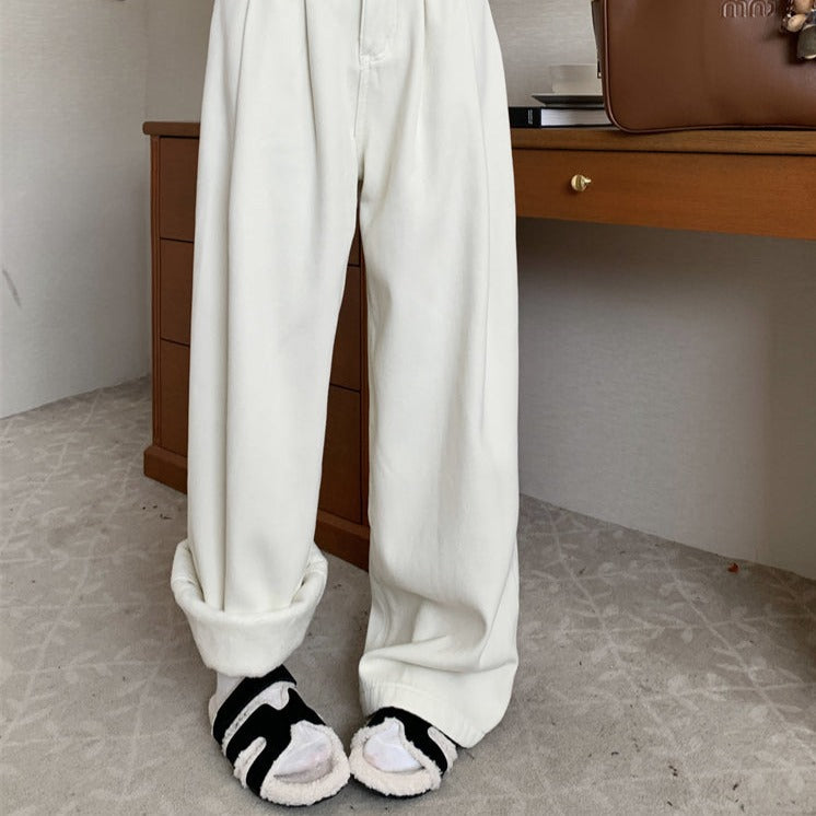 デニムホットパンツ ボア裏起毛で暖か♡ S1211