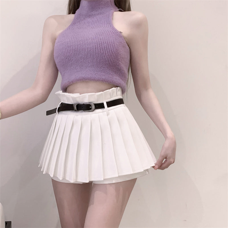プリーツショートパンツ♡脚長効果で大人可愛い S1370