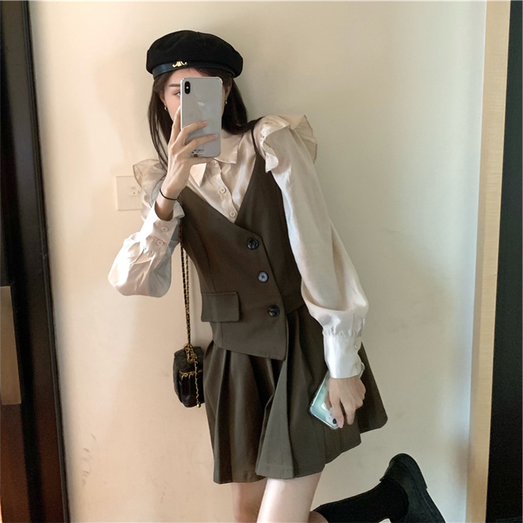 アシメキャミワンピセット【単品】かわいい日系スタイル S1943
