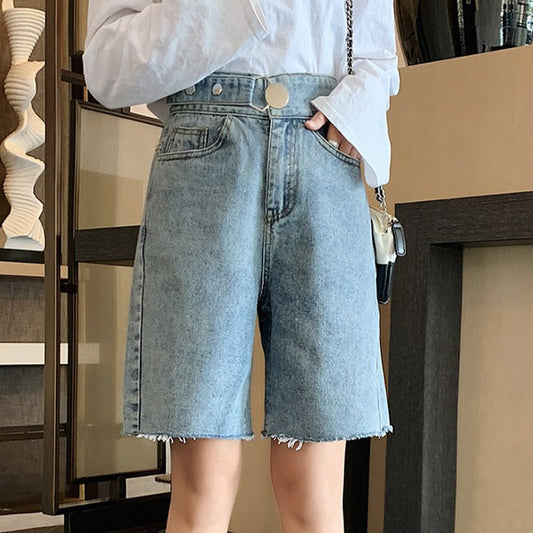 デニムショートパンツ 大人可愛いデザイン S1831