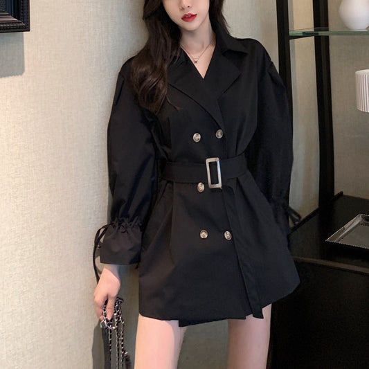 ふんわり袖ミディトレンチコート S1719