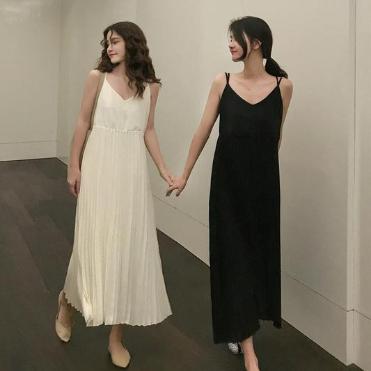 キャミソール風プリーツワンピース S1605