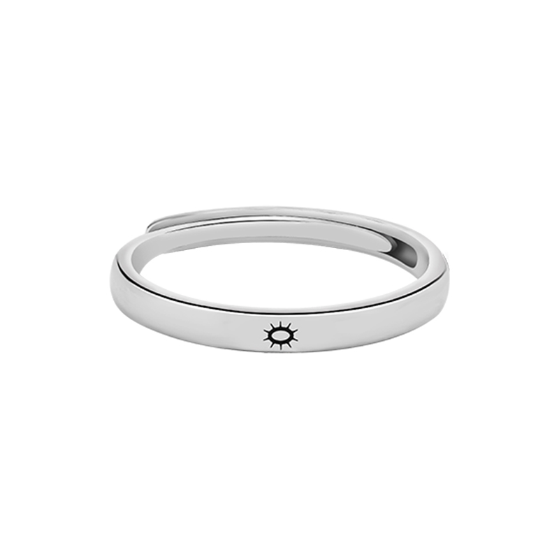 サンムーンリング【SILVER925】重ね付けで可愛い S2614