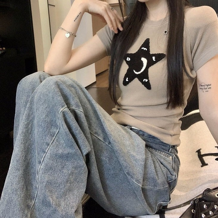 星モチーフTシャツ♡ゆるかわデザイン S1676