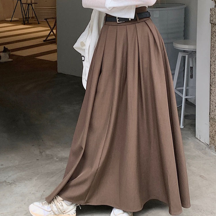 ベルト付きワイドスカート♡大人可愛いシルエット S1005
