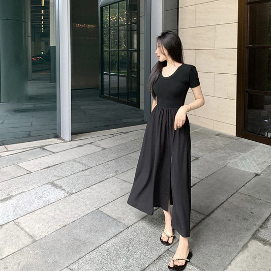 ハイスリットワンピース♡ふんわりシルエットで大人可愛い S1666