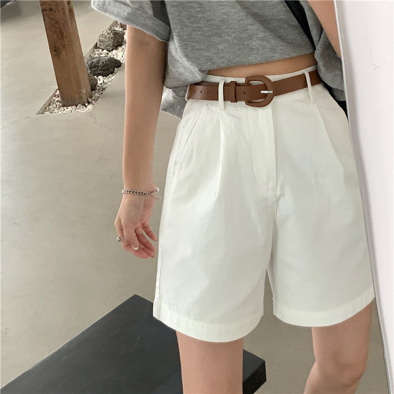 ベルト付きハイウェストハーフパンツ♡ S2313