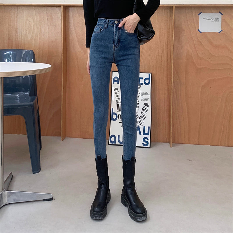 スキニーデニムパンツ♡ハイウエストでスタイルアップ S2489