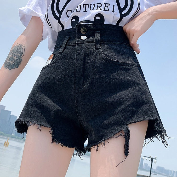 ハイウエストデニムパンツ♡大人可愛いデイリーに S1813