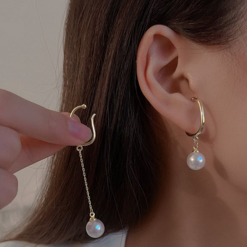 大人可愛いパールループイヤーカフセット♡ S2543