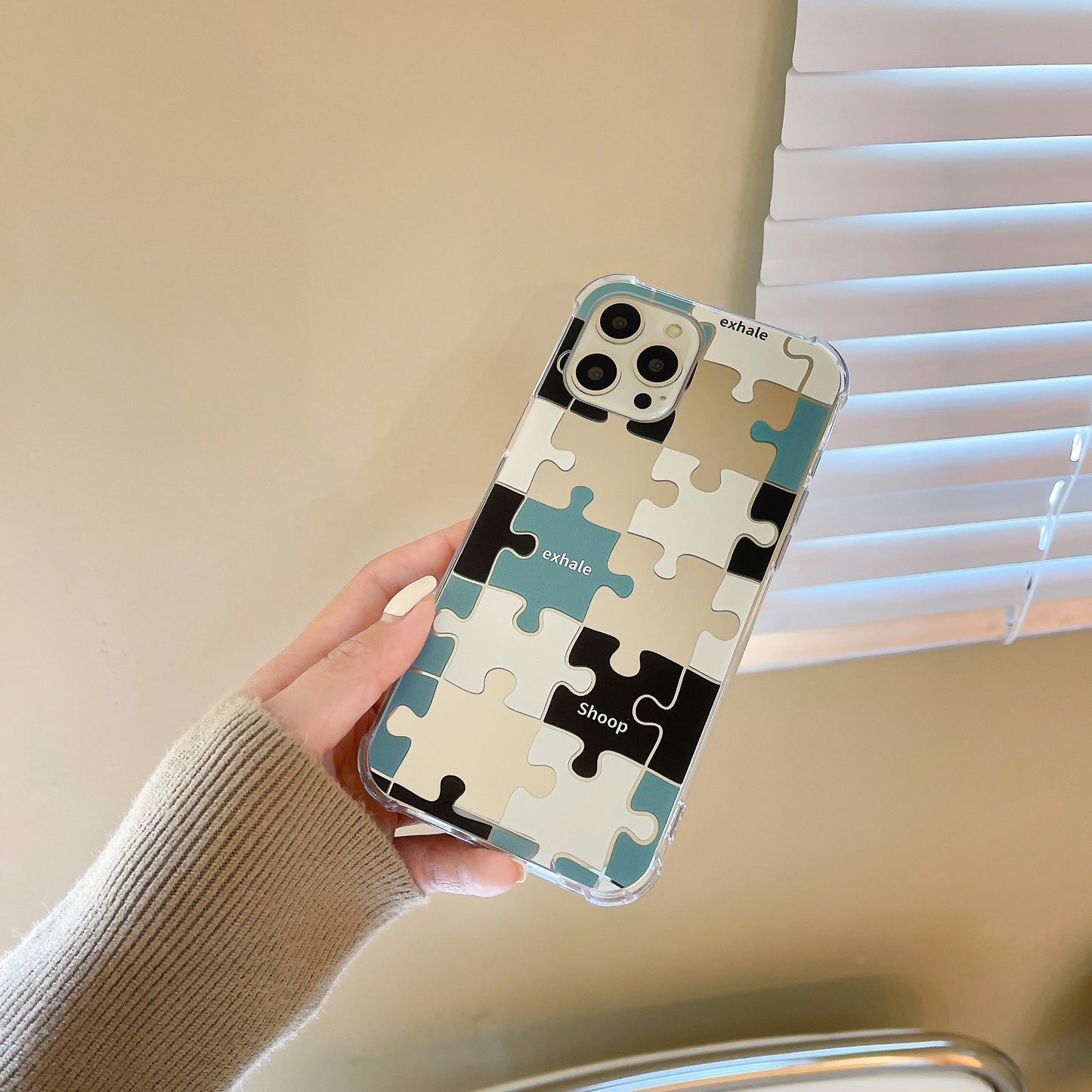 韓国発パズルミラーiPhoneケース♡個性的でかわいい S2520