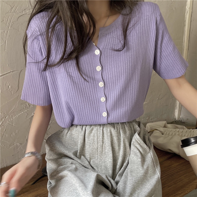 【9色】シンプルワイドリブTシャツ S1680