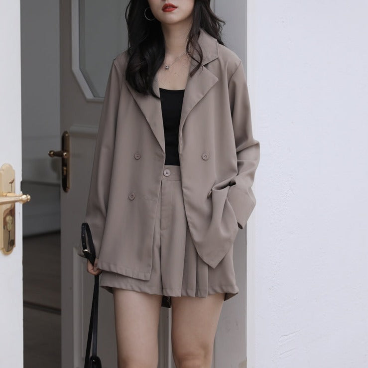大人可愛いショートパンツジャケットセットアップ S1578