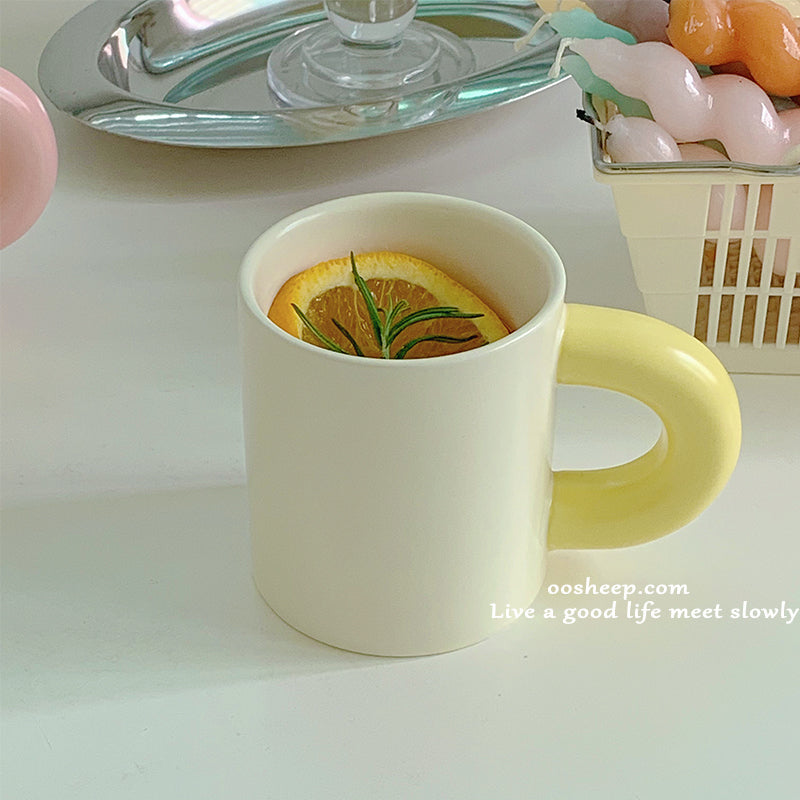 ぽってりマグカップ♡韓国風ハンドメイドでおうちカフェを可愛く S2069