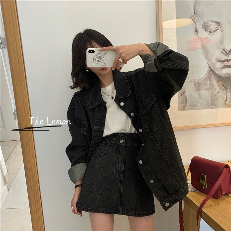 オーバーサイズデニムジャケット♡ユニセックスで着こなし自在 S2479