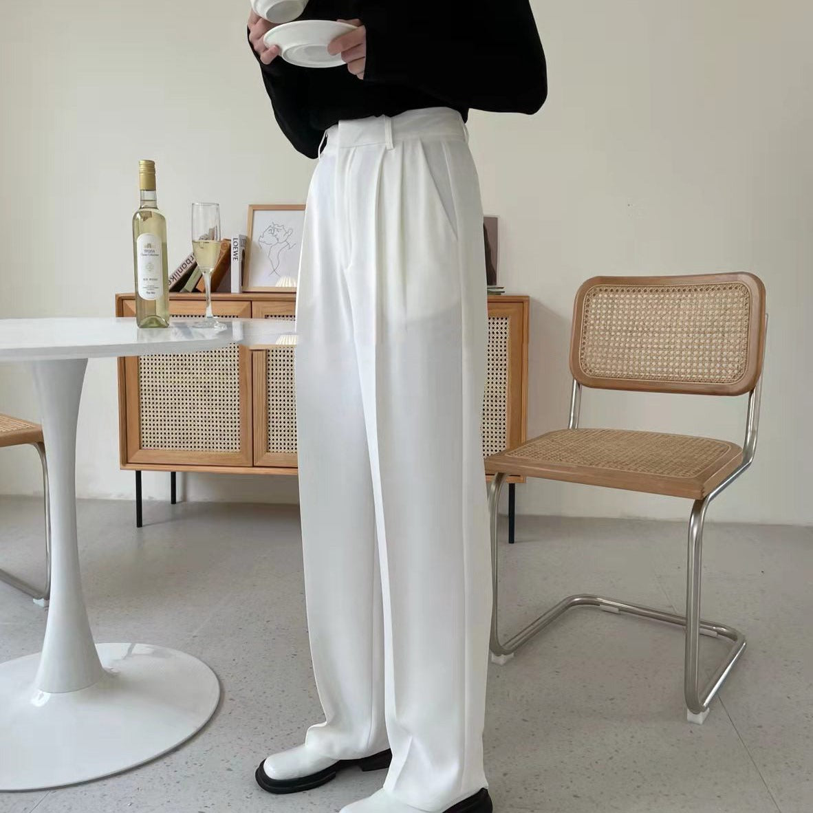 カラフルストレートパンツ 美脚シルエット S2298
