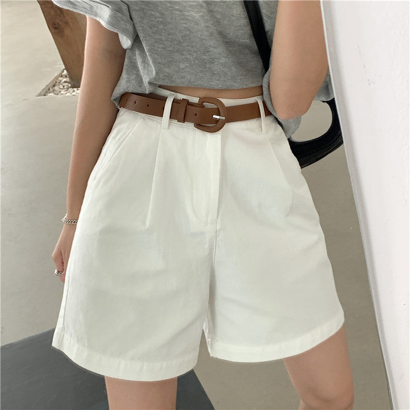 ベルト付きハイウェストハーフパンツ♡ S2313