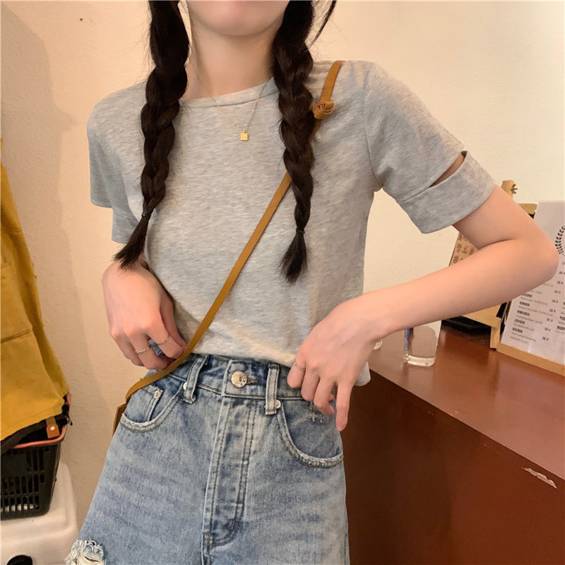 カットスリーブTシャツ♡涼しげでこなれ感抜群 S1869