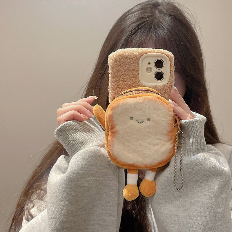 もこもこパン iPhoneケース ポーチ付き S2514