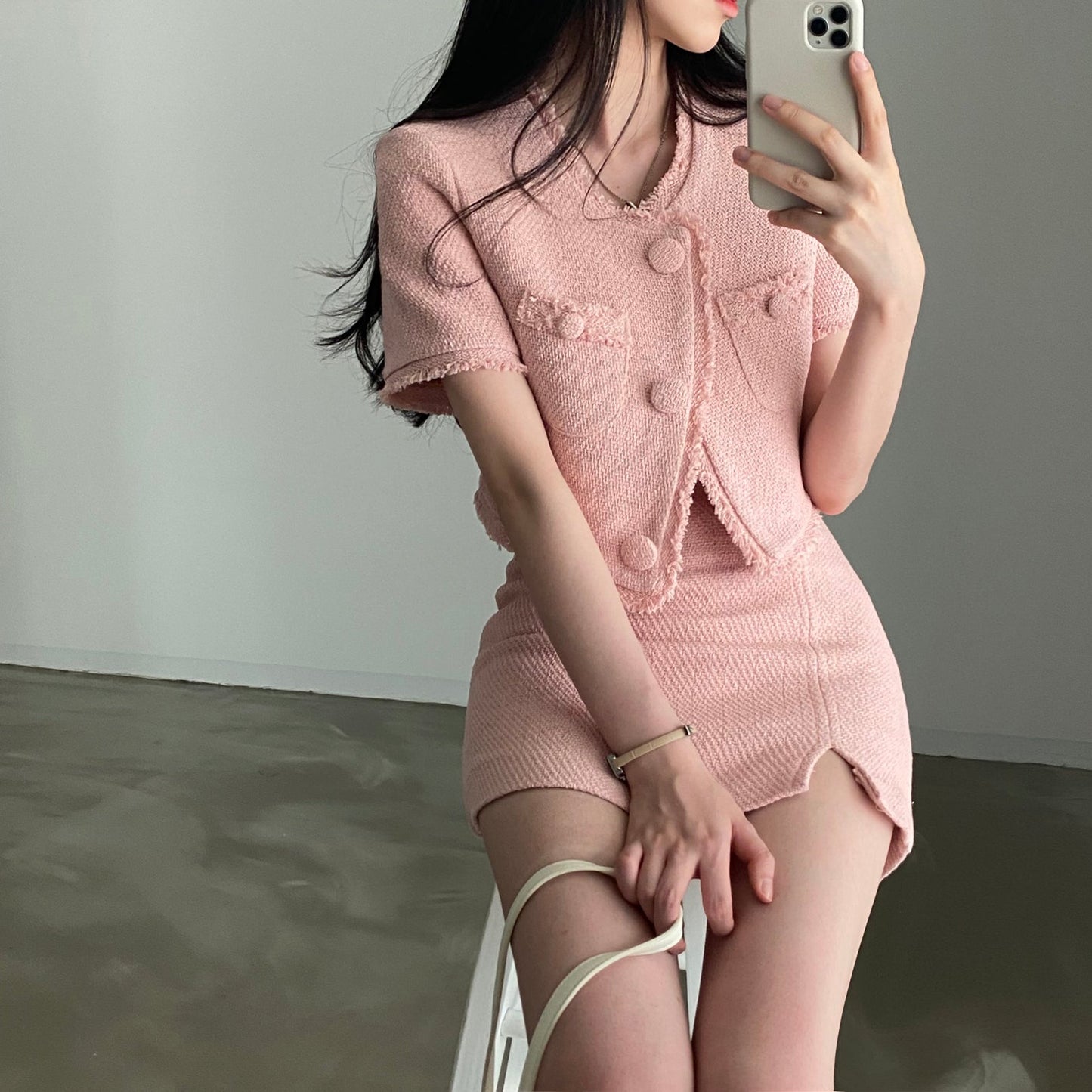 大人可愛いツイードセットアップ♡ S1835