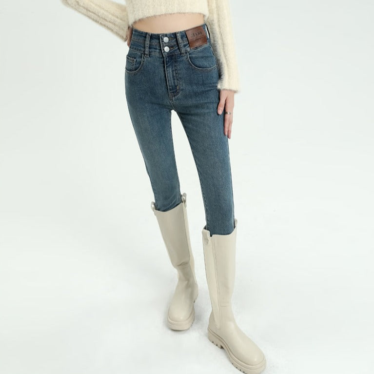 ハイウエストスキニーデニムパンツ♡スタイルアップ S2019