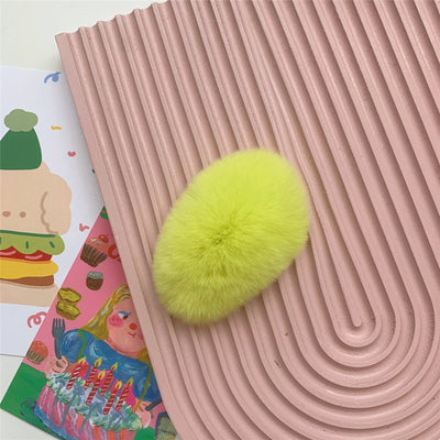 ふわふわリアルファーヘアクリップ♡大人可愛いアクセ S1127