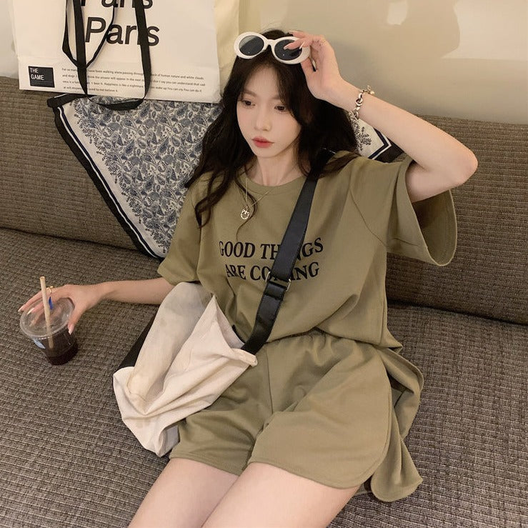 ゆるかわ♡オーバーサイズロゴTセットアップ S1854