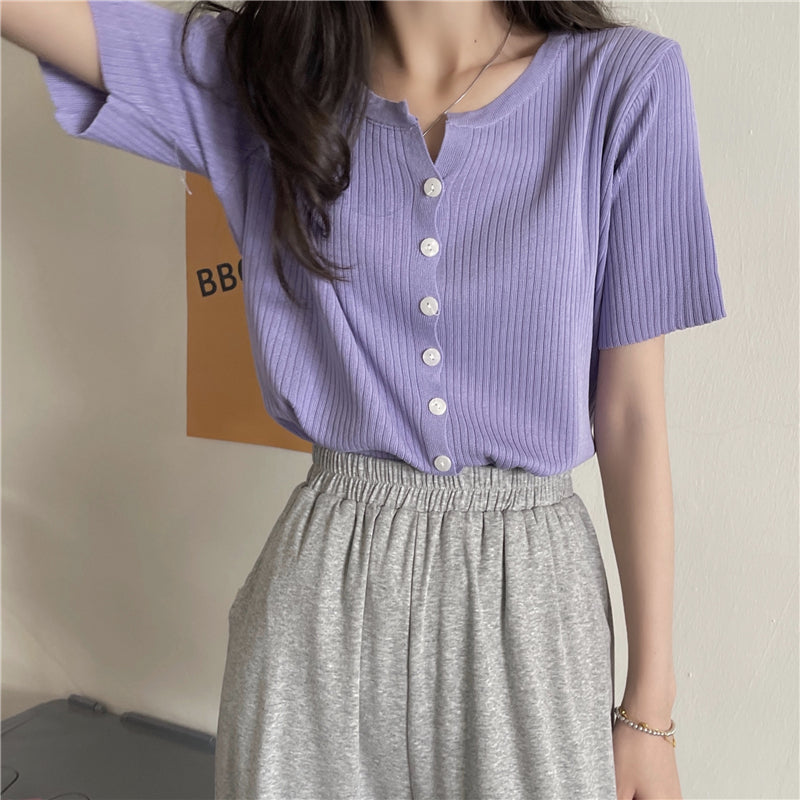 【9色】シンプルワイドリブTシャツ S1680