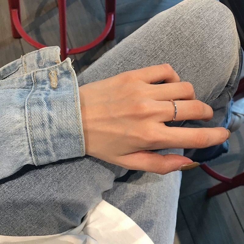 バンブーリング2点セット♡ゴールド&シルバーで華やか S2316