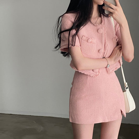 大人可愛いツイードセットアップ♡ S1835