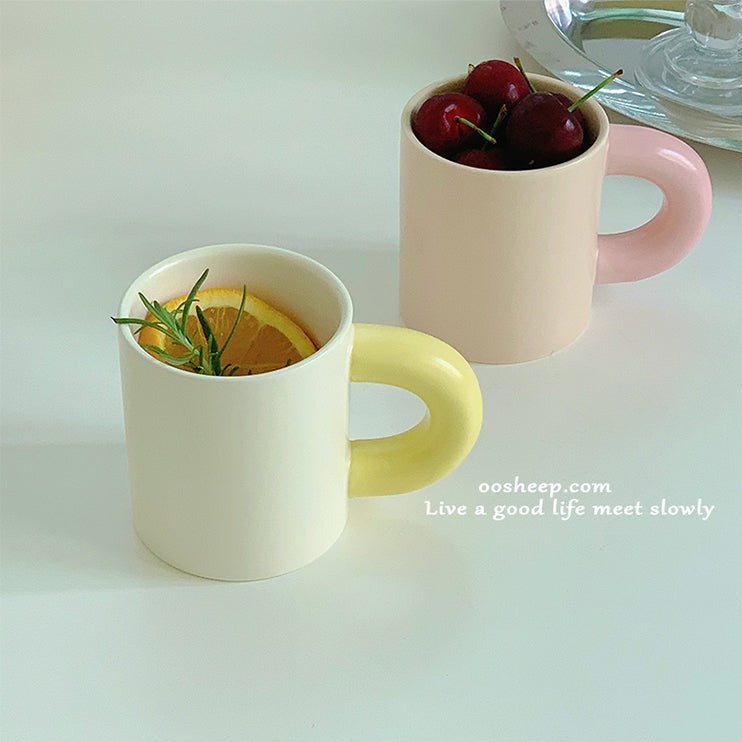 ぽってりマグカップ♡韓国風ハンドメイドでおうちカフェを可愛く S2069