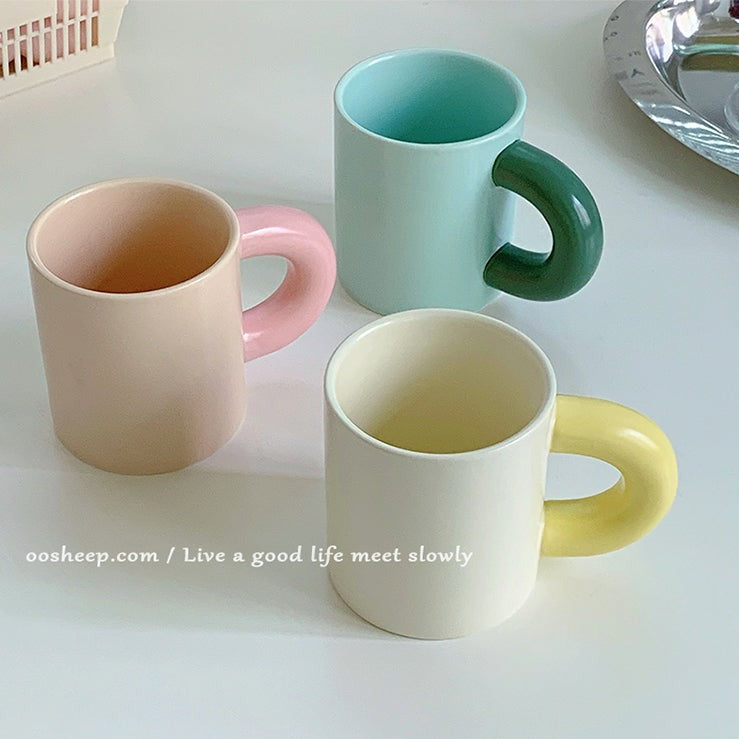 ぽってりマグカップ♡韓国風ハンドメイドでおうちカフェを可愛く S2069